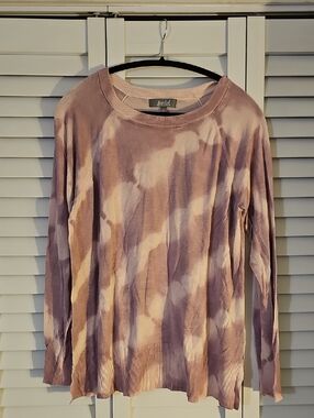 Marled Lavender Tie-Dye Lightweight Sweater